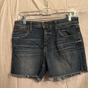 Joe's Jeans Blue Jean Shorts Distressed Raw Hem